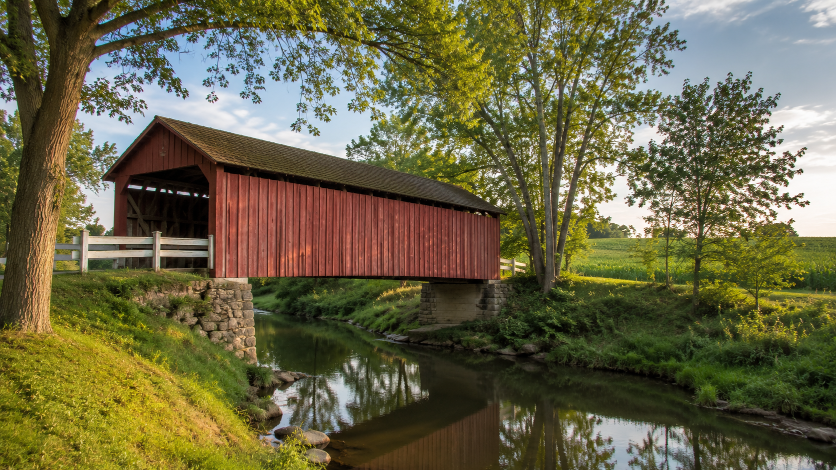 A second scenic Indiana countryside view