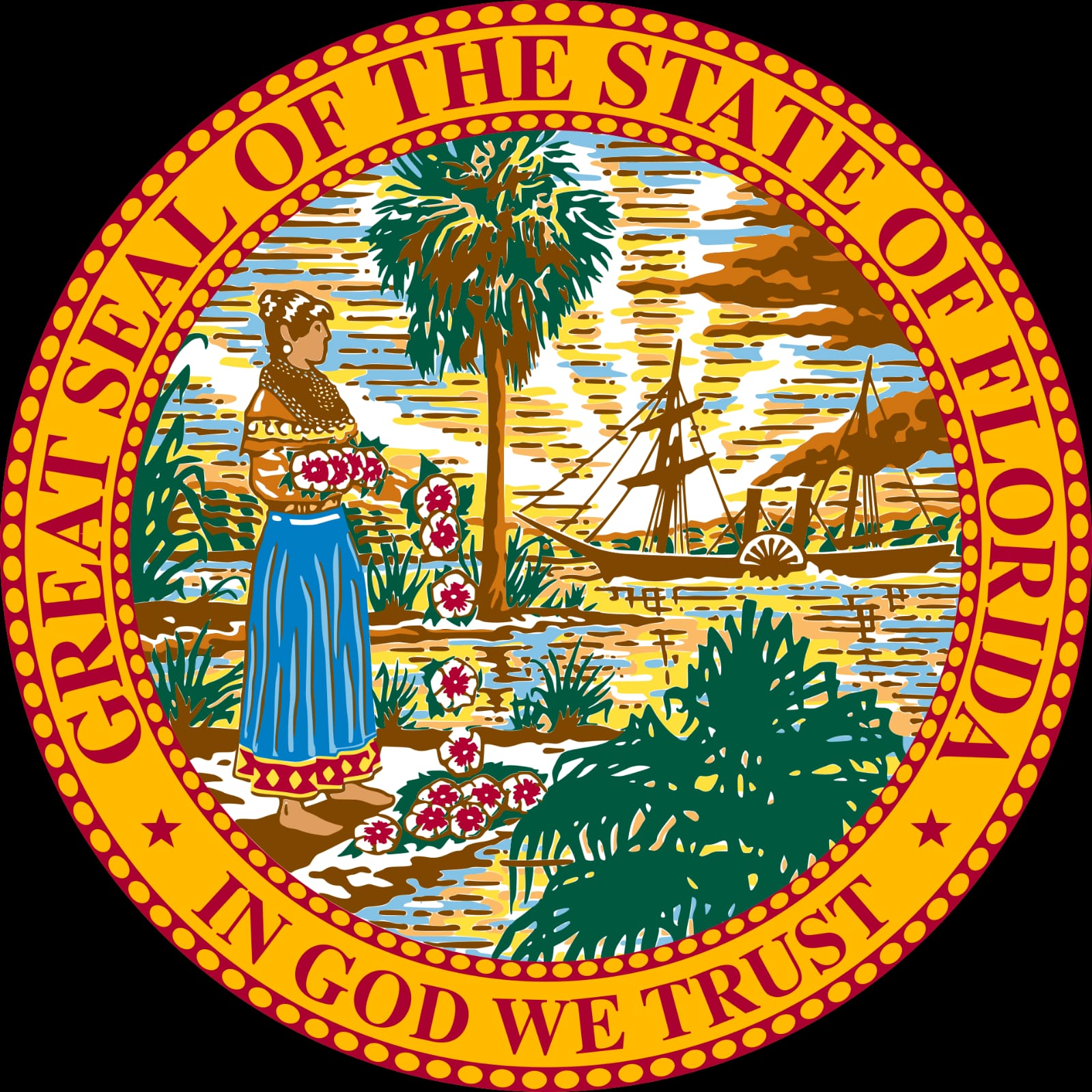 Official state seal of Florida