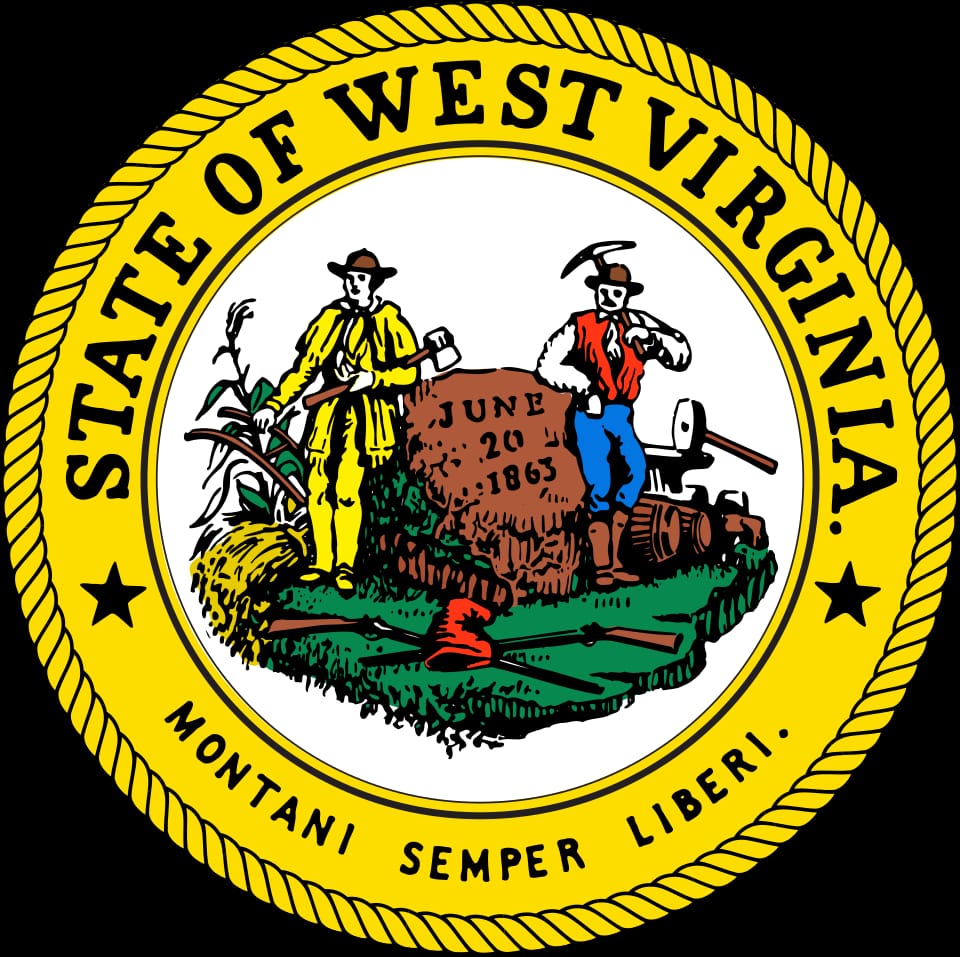 Official state seal of West Virginia